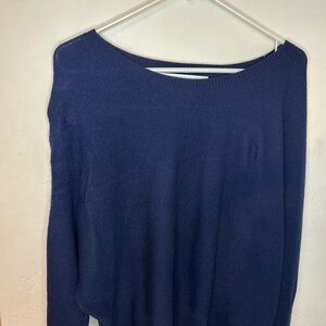 100% Merino Wool Max Studio Navy Sweater